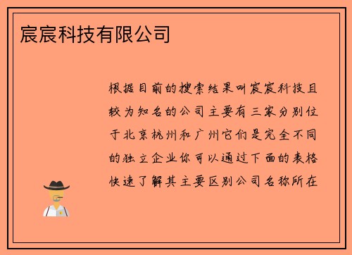 宸宸科技有限公司